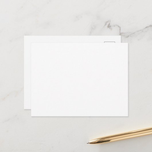 Papier semi-brillant standard pour carte postale (Devant/Arrière en situation)