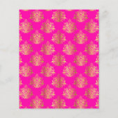 Papier Semi-Saree cérémonie budget invitation mignonne fi (Dos)