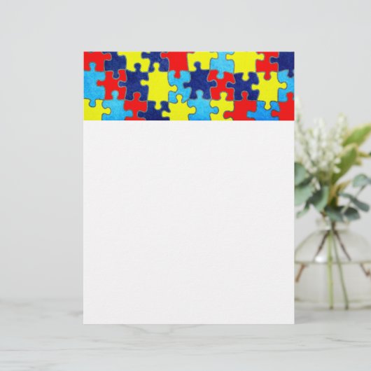 Papier Sensibilisation sur l'autisme-Puzzle par Shirley T (Debout devant)