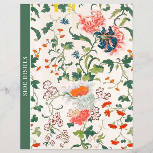 Papier Séparateur de chapitre | Accompagnements | Floral (Dos)
