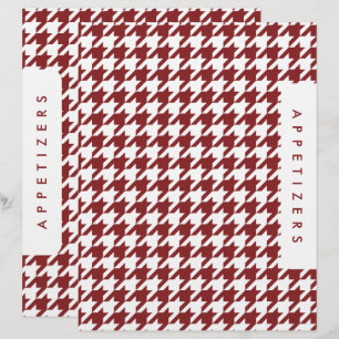 Papier Séparateur de recette Houndstooth / Apéritifs / Pe