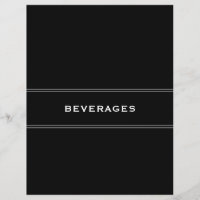 Séparateur de recettes | Noir & Blanc | Desserts