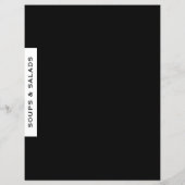 Papier Séparateur de recettes | Soupes & Salades | Noir & (Dos)