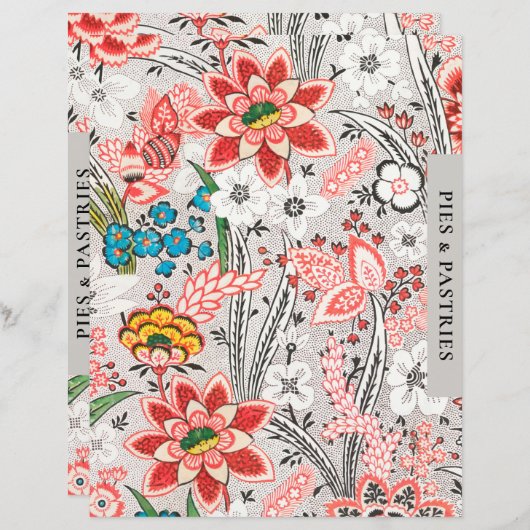 Papier Séparateur de recettes | Tartes et Pâtisseries | F (Devant / Derrière)