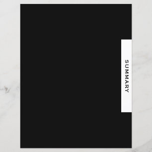 Papier Séparateur de section de classeur de projet   Résu