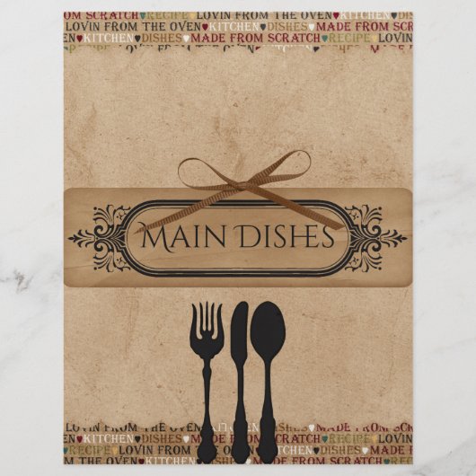 Papier Séparateurs de Recette Faite Maison (Devant)