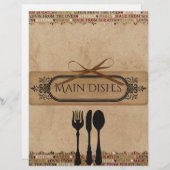 Papier Séparateurs de Recette Faite Maison (Devant / Derrière)