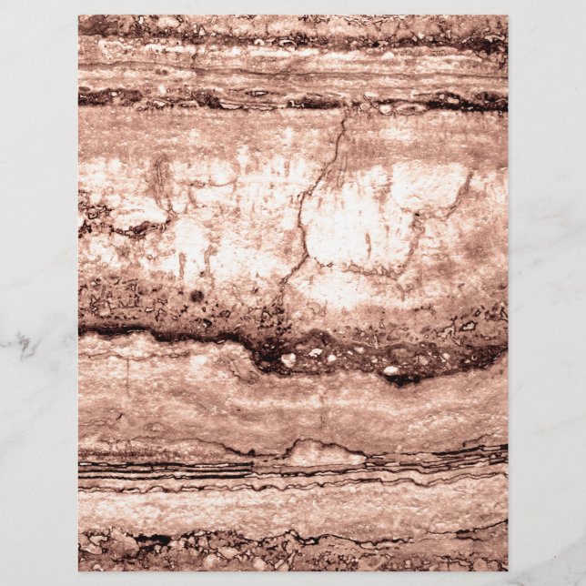 Papier Sépia beige brun moderne brûlé granit orange (Devant)