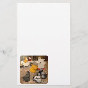 Papier Sept pigeons trompettes