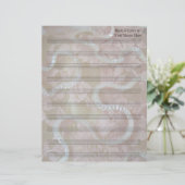 Papier Séquins et dentelle Blank Sheet Musique 10 Stave (Debout devant)