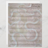 Papier Séquins et dentelle Blank Sheet Musique 10 Stave (Devant / Derrière)