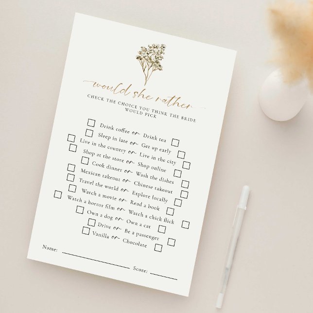 Papier Serait-Elle Plutôt Love is in Bloom Shower de Mari (Créateur téléchargé)