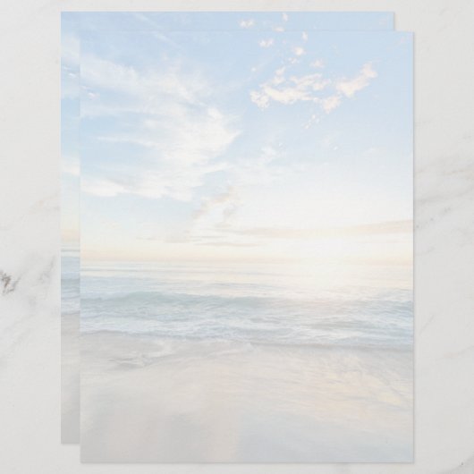 Papier Serene Ocean / Beach Scenery (Devant / Derrière)