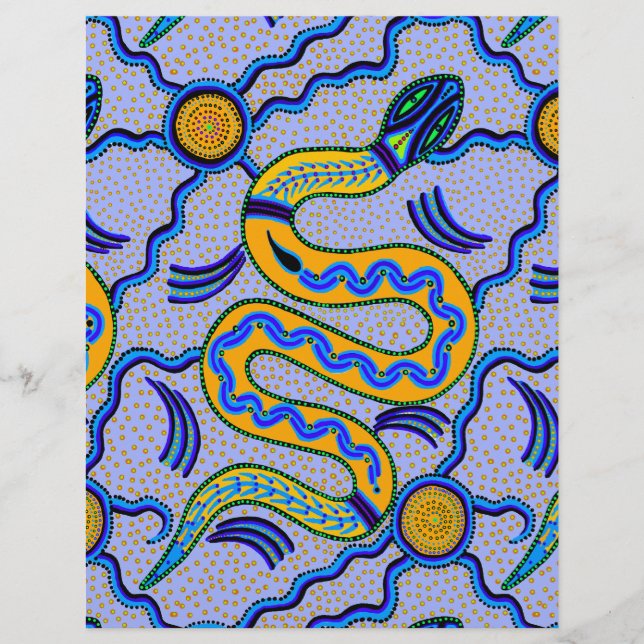 Papier Serpent tribal (Devant)