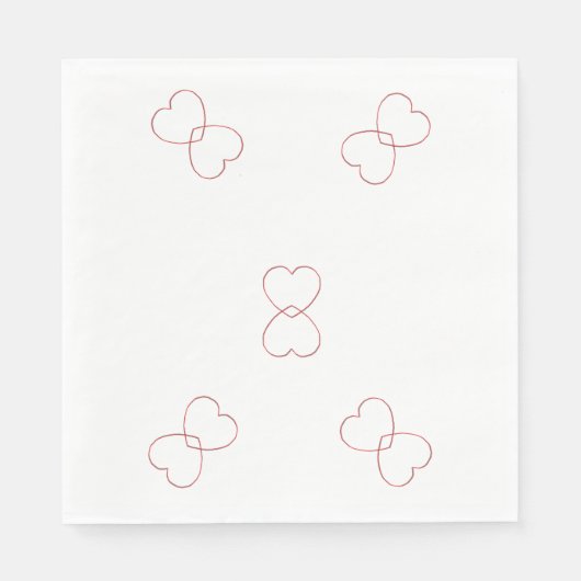 Papier servet - draadhart ingewikkeld (Voorkant)