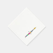 Papier servet met poly penseel (Hoek)