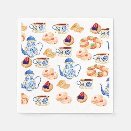 Papier servet theetijd (Voorkant)