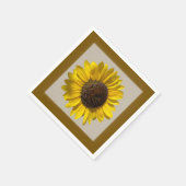 Papier servet zonnebloem (Hoek)