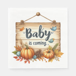 Papier servetRustiek Herfst Baby shower servetten