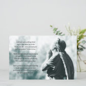 Papier service commémoratif de prière de l'ange (Debout devant)