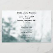 Papier service commémoratif de prière de l'ange (Dos)