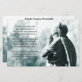 Papier service commémoratif de prière de l'ange (Devant / Derrière)