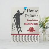 Papier Service de peinture de la maison Petite entreprise (Debout devant)