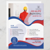 Papier Service de Peinture Société Circulaire promotionne (Devant / Derrière)