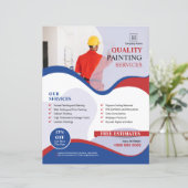 Papier Service de Peinture Société Circulaire promotionne (Debout devant)