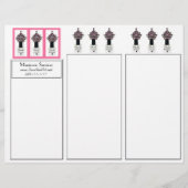 Papier Services de manucure à trois volets (Devant)