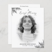 Papier Servicio de records funerarias de fotografías (Devant / Derrière)