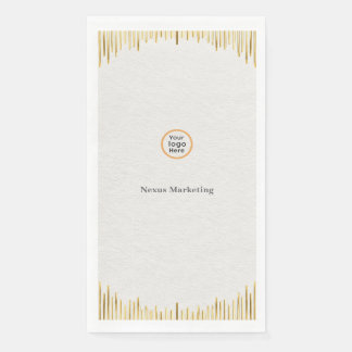Papier Serviette de courtoisie en or blanc Art Déco moder