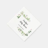 Papier Serviette de douche de mariée en verdure rustique (Coin)