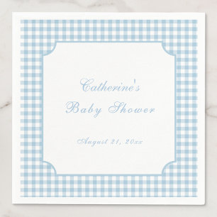 Papier Serviette de douche pour bébé classique en Gingham