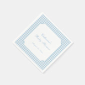 Papier Serviette de douche pour bébé classique en Gingham (Coin)