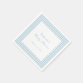 Papier Serviette de douche pour bébé classique en Gingham (Coin)
