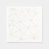 Papier Serviette géométrique en or moderne (Devant)