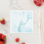 Papier Serviette simple et parfaite en marbre turquoise (En situation)