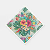 Papier Serviette Tropicale Fleurs d'Aloha en Fleur (Coin)