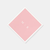 Papier Servir une serviette simple en blanc et en blanc (Coin)