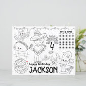 Papier Sets de table de fêtes mexicains, Jeux d'anniversa (Debout devant)