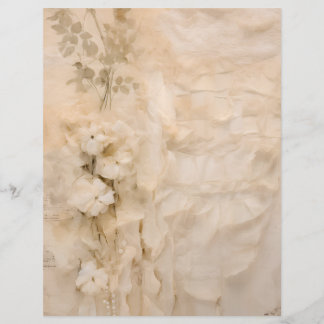 Papier Shabby Chic Forget Me Not Flowers Scrapbook Paper