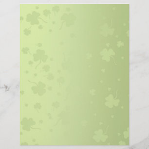 Papier Shamrock de la Saint-Patrick Motif - en-tête