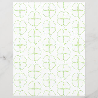 Papier Shamrock Outlines Scrapbook Paper
