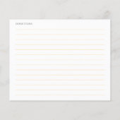 Papier She's Tying the Knot Black Bow Bridal Recipe Card (Dos)