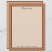 Papier Sienna Brown frontière professionnelle Personnalis (Devant / Derrière)