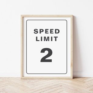 Papier Signal de partie personnalisée Limite de vitesse