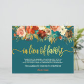 Papier Signal en remplacement de Faveurs - Mariage Turquo (Debout devant)