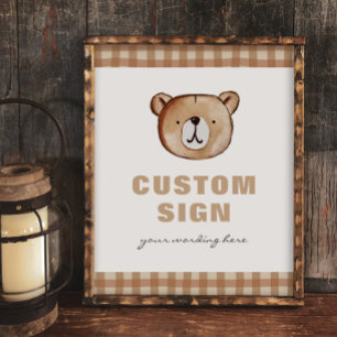 Papier Signal personnalisé de l'ours défini