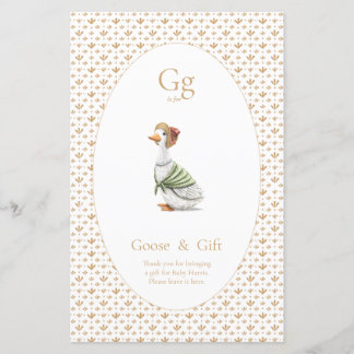 Papier Signalisation de table - cadeaux